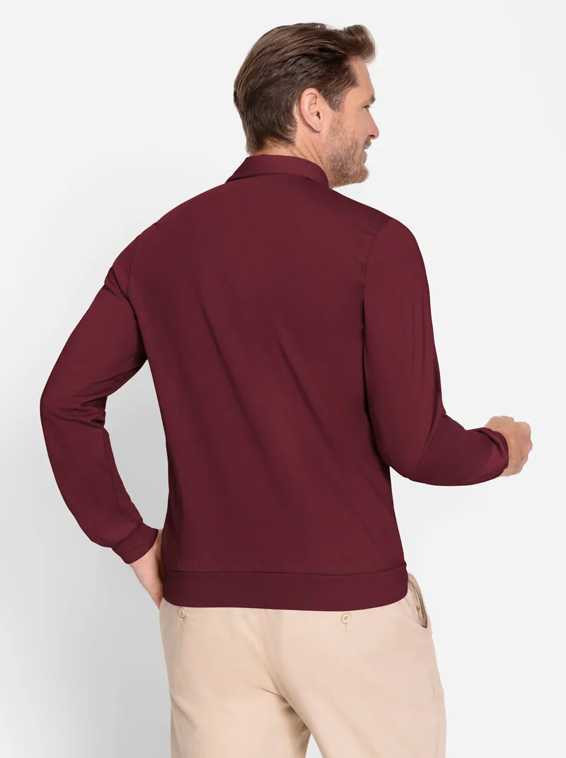 marco donati Langarm-Shirt bordeaux, Bordeaux, – Produktbild 2 von 2