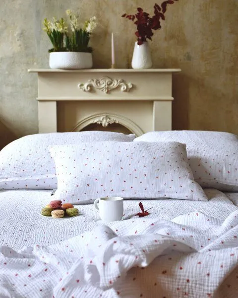 Hutch&Putch Hutch&Putch Musselin Bettwäsche Set 100% Bio-Baumwolle, Little love, – Produktbild 3 von 4