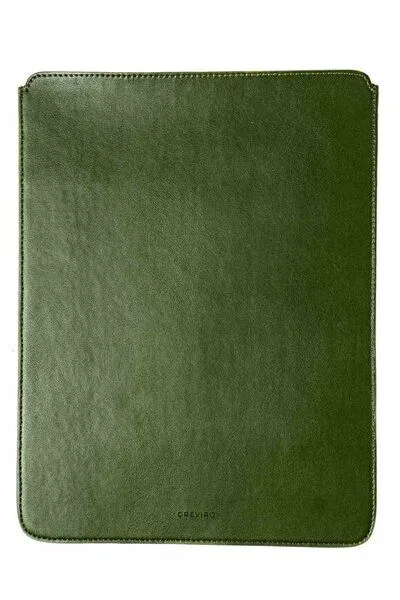 GREVIRO GREVIRO iPad Sleeve aus Kaktusleder (vegan) – passend für iPad 11", Surface Go, Galaxy Tab & Kindle Scribe, Grün, – Produktbild 3 von 3
