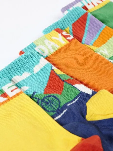 Frugi Frugi Socken Fünferpack - Happy Days – Produktbild 3 von 3