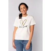 watapparel watapparel T-Shirt Frauen Self love, Off white, – Produktbild 1 von 1