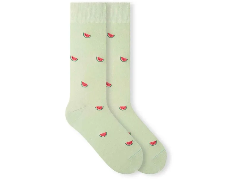 von Jungfeld von Jungfeld Bio-Socken "Watermelon", Matcha green, – Produktbild 1 von 1