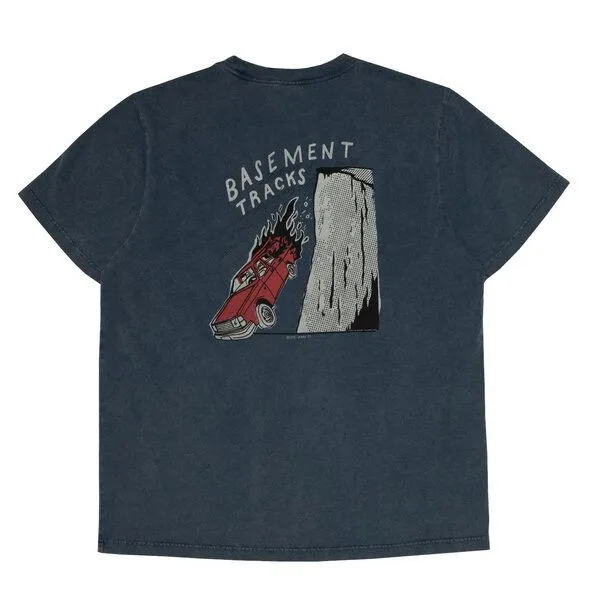 Nudie Jeans Nudie Jeans Herren T-Shirt "Roy"Basement Tracks - Blue – Produktbild 3 von 3