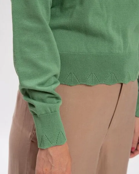 MATONA Matona Feinstrickpullover für Frauen / Flower Sweater, Bean, – Produktbild 4 von 4
