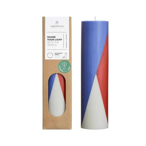 Originalhome Originalhome Geruchsneutrale Diagonale Stumpenkerze – vegan & fair., Mehrfarbig (harmony), – Produktbild 1 von 2