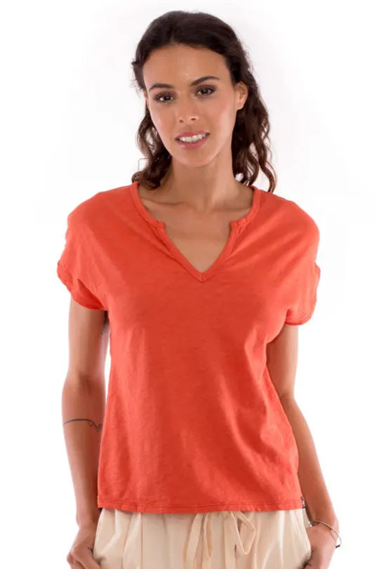 RAVENS VIEW IBIZA RAVENS VIEW IBIZA Damen vegan T-Shirt Hera Terracotta Orange, Dunkelorange, – Produktbild 2 von 2