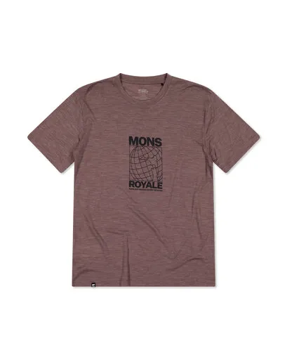 Mons Royale Mons Royale Zephyr Merino Tencel T-Shirt, Dunkelbraun, – Produktbild 1 von 1