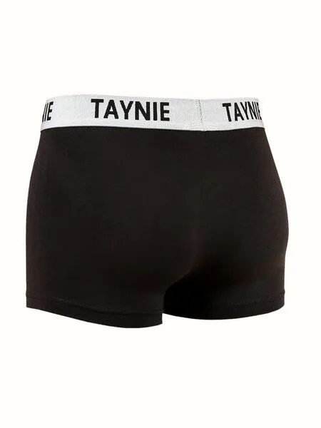 Taynie 2er-Pack schwarz/schwarz - Retroshorts - Biozidfrei - Zertifiziert - TAYNIE HERREN BOXERSCHORTS, Schwarz, – Produktbild 3 von 4