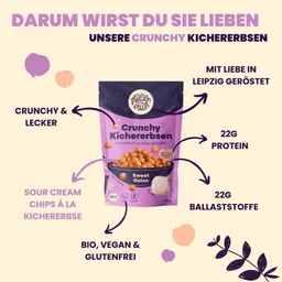 Hülsenreich Hülsenreich Bio Crunchy Kichererbsen Sweet Onion – Produktbild 1 von 1