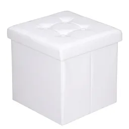 Casaria® Casaria Casaria Faltbarer Sitzhocker mit Stauraum weiß 38x38x38 cm – Produktbild 1 von 1