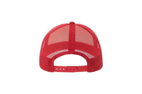 Atlantis Headwear Atlantis Headwear Kinder Rapper Cap zweifarbig, Weiss/rot, – Produktbild 4 von 5