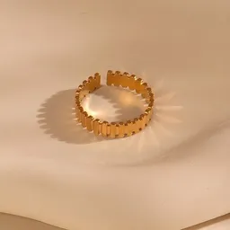 ELEKTROPULLI Größenverstellbarer BOHO BLOCK Ring ca. Ø 17 - 19mm von Elektropulli – Produktbild 1 von 1