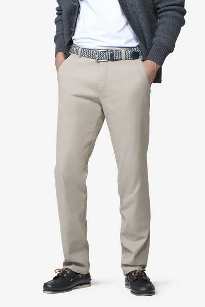 Meyer MEYER Chino im Canvas-Look, Beige (beige), – Produktbild 1 von 4