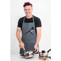 Hirschkind Hirschkind Bio- & Fair-Trade-Schürze "Elster" handgewebt grau – Produktbild 1 von 1