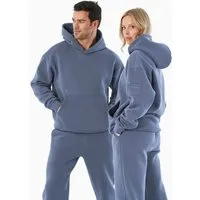 ORGANICATION ORGANICATION HARVINN | Essentials Travel Unisex Hoodie aus Bio-Baumwolle und recyceltem Polyester, Soft indigo, – Produktbild 1 von 1