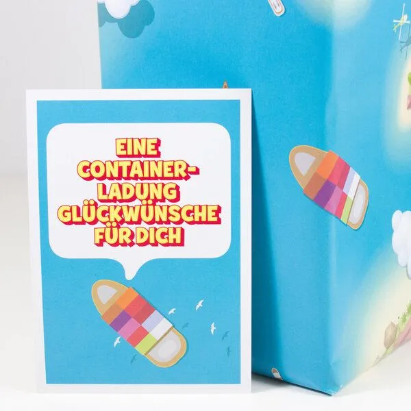 Bow & Hummingbird Bow & Hummingbird Postkarte Containerladung – Produktbild 1 von 3
