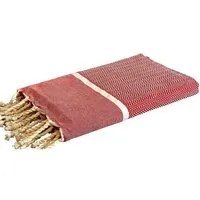 Just Be Just Be Hamamtuch / Strandtuch Chevron, Rot, – Produktbild 1 von 1