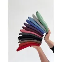 Kopyto Kopyto BIRUANG Bandana Halstuch 100% Merinowolle RWS-Zertifiziert Ökologisch Unifarben, Dunkelblau, – Produktbild 1 von 1