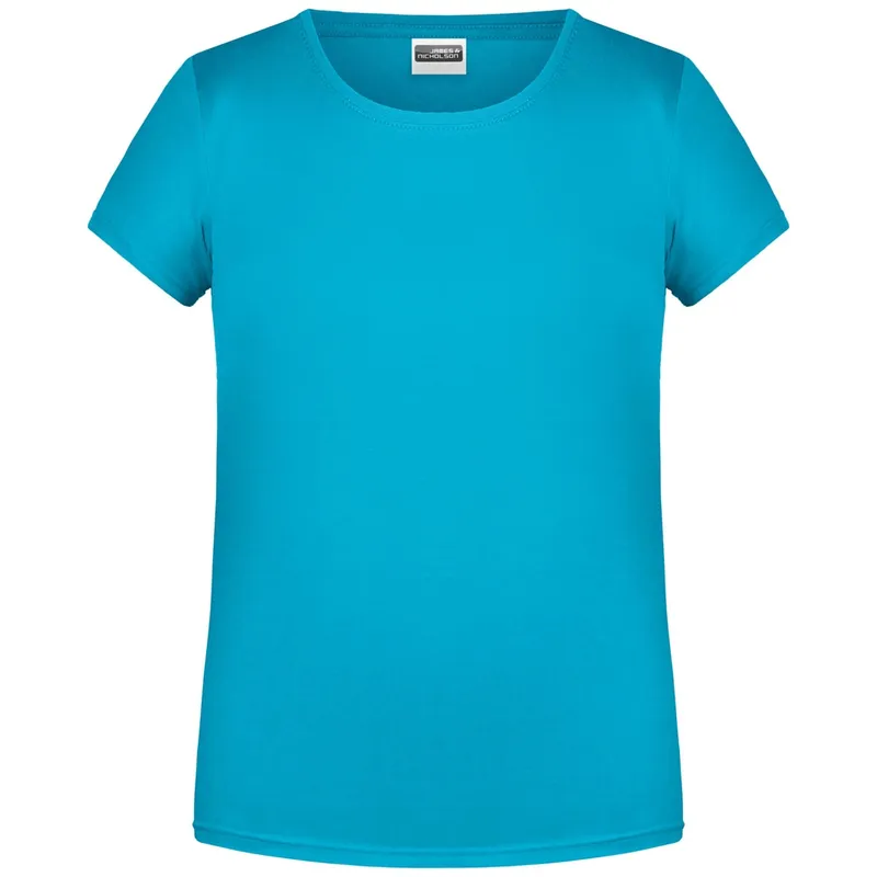 James & Nicholson James & Nicholson T-Shirt für Mädchen in klassischer Form 8007G Gr. L-134/140 turquoise – Produktbild 1 von 1