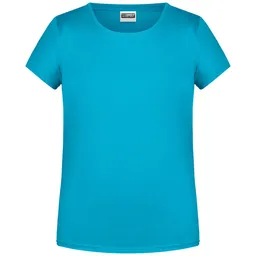 James & Nicholson James & Nicholson T-Shirt für Mädchen in klassischer Form 8007G Gr. XS-98/104 turquoise – Produktbild 1 von 1