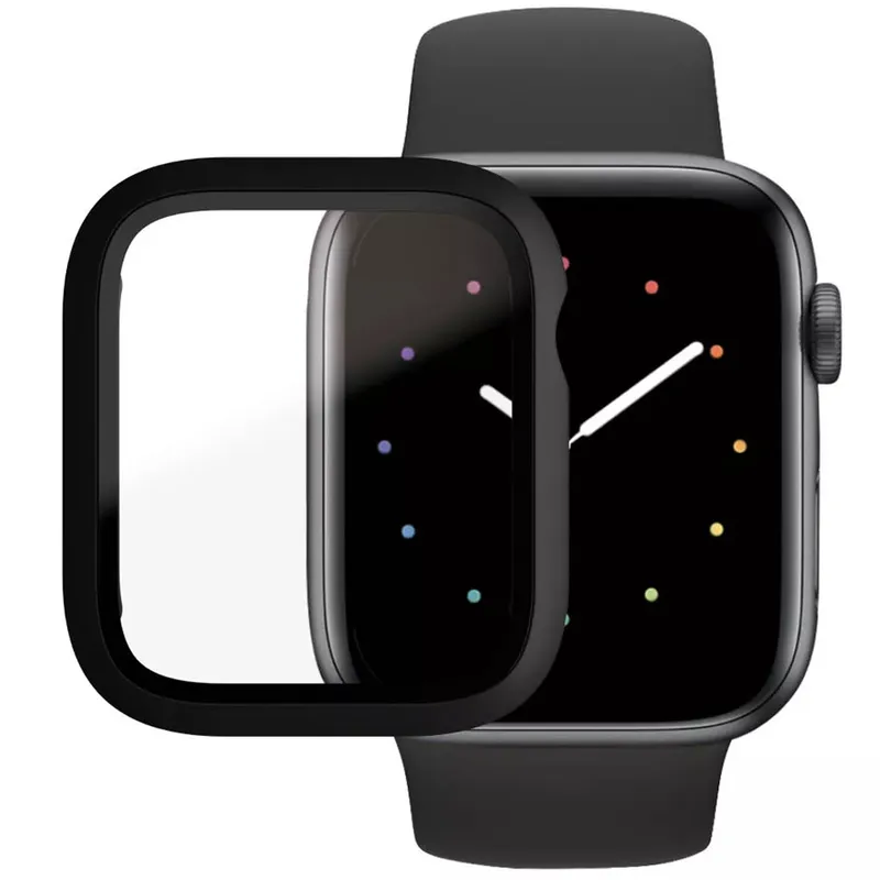 PanzerGlass Displayschutz Full Body Apple watch 4 | 5 | 6 | SE 44mm | Schwarz (3641) – Produktbild 1 von 2
