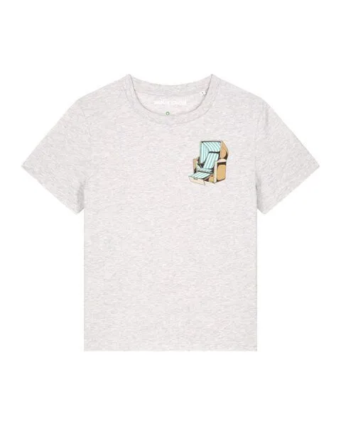 watapparel watapparel T-Shirt Frauen Strandkorb, Cool heather grey, – Produktbild 1 von 3