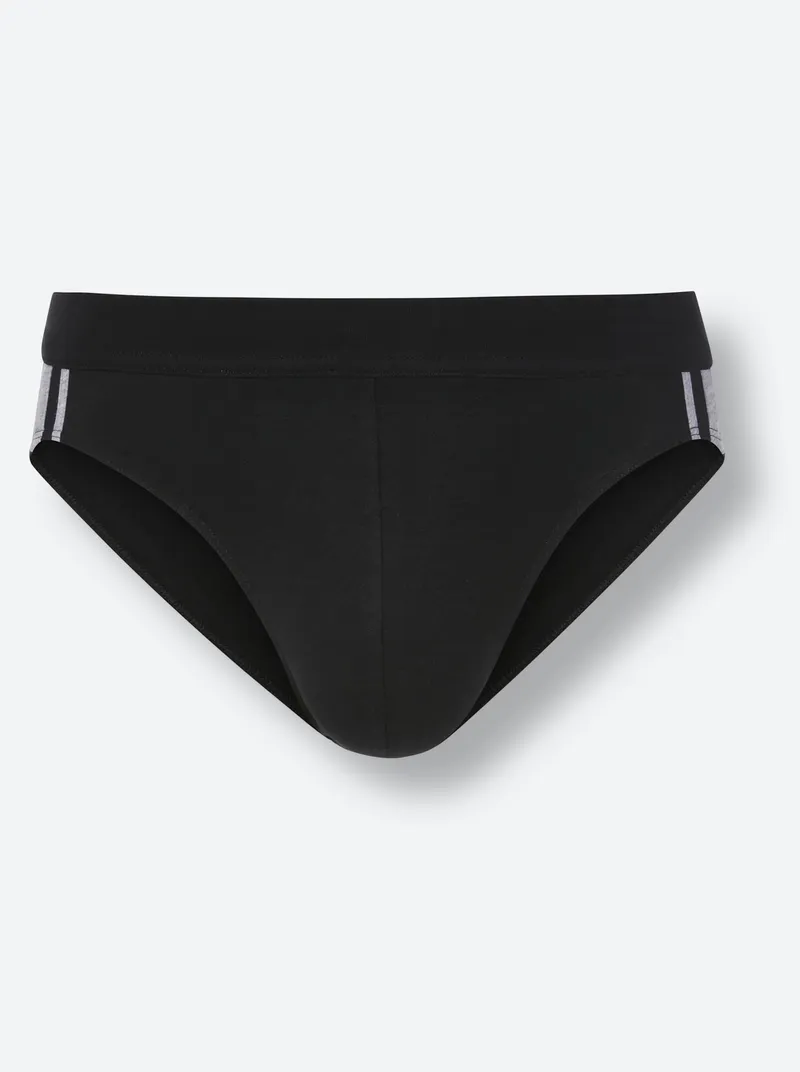 Schiesser Slip schwarz, Schwarz, – Produktbild 1 von 2
