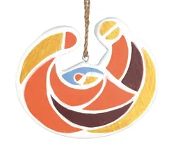 El Puente El Puente Deko-Anhänger "Heilige Familie" | Fair Trade & Handmade aus Indonesien – Produktbild 1 von 1