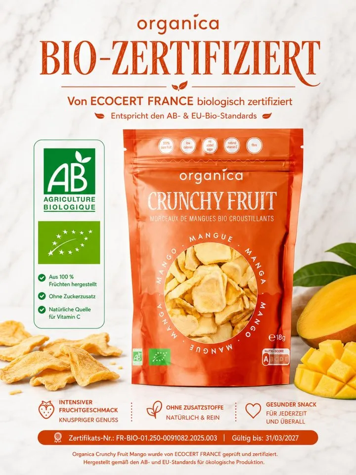 ORGANICA ORGANICA Gefriergetrocknete Bio-Mango – Produktbild 2 von 5