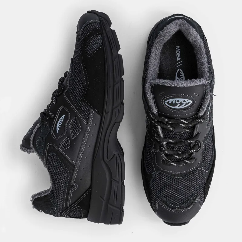 MoEa MoEa Herren vegan Sneaker Rush Full Black Corn, Schwarz, – Produktbild 1 von 2