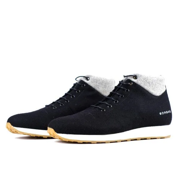 SORBAS SORBAS '46 Sneaker aus recycelter Merinowolle, Black/grey (schwarz), – Produktbild 1 von 4