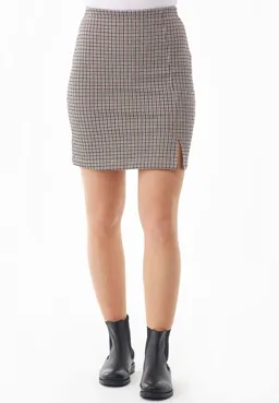 ORGANICATION ORGANICATION Damen vegan Kurzer Rock Mit Hahnentritt-Muster Multicolor – Produktbild 1 von 1