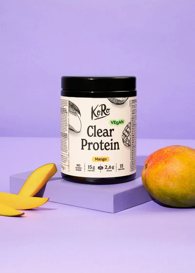 KoRo Vegan Clear Protein Mango 300 g – Produktbild 1 von 5