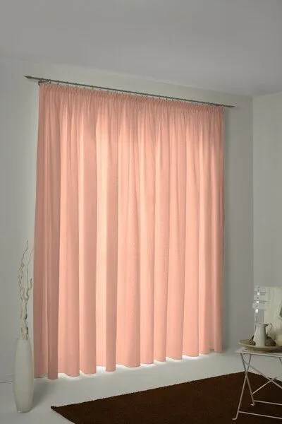 Nature by Adam Nature by Adam Vorhang aus 100% Bio-Baumwolle - Made in Germany - Uni Collection, Orange, – Produktbild 7 von 7