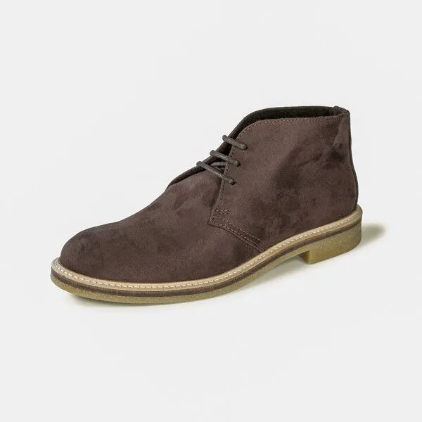 Fairticken Fairticken Vegane Desert Boots Alentejo mit leichter Fütterung in "Suede" Optik, Dunkelbraun (braun), – Produktbild 1 von 4
