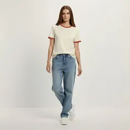 YTWOO YTWOO Vintage Ringer-T-Shirt Damen – Produktbild 1 von 1