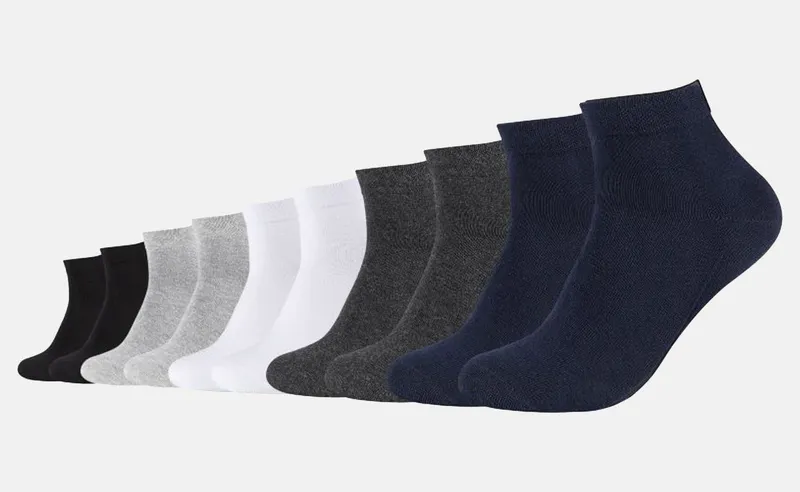 CAMANO CAMANO Kurzsocken Unisex Socken Ca-Soft Organic Cotton Quarter (10-Paar) Regularsocken aus pflegeleichter Baumwollmischung, Bunt, – Produktbild 2 von 2