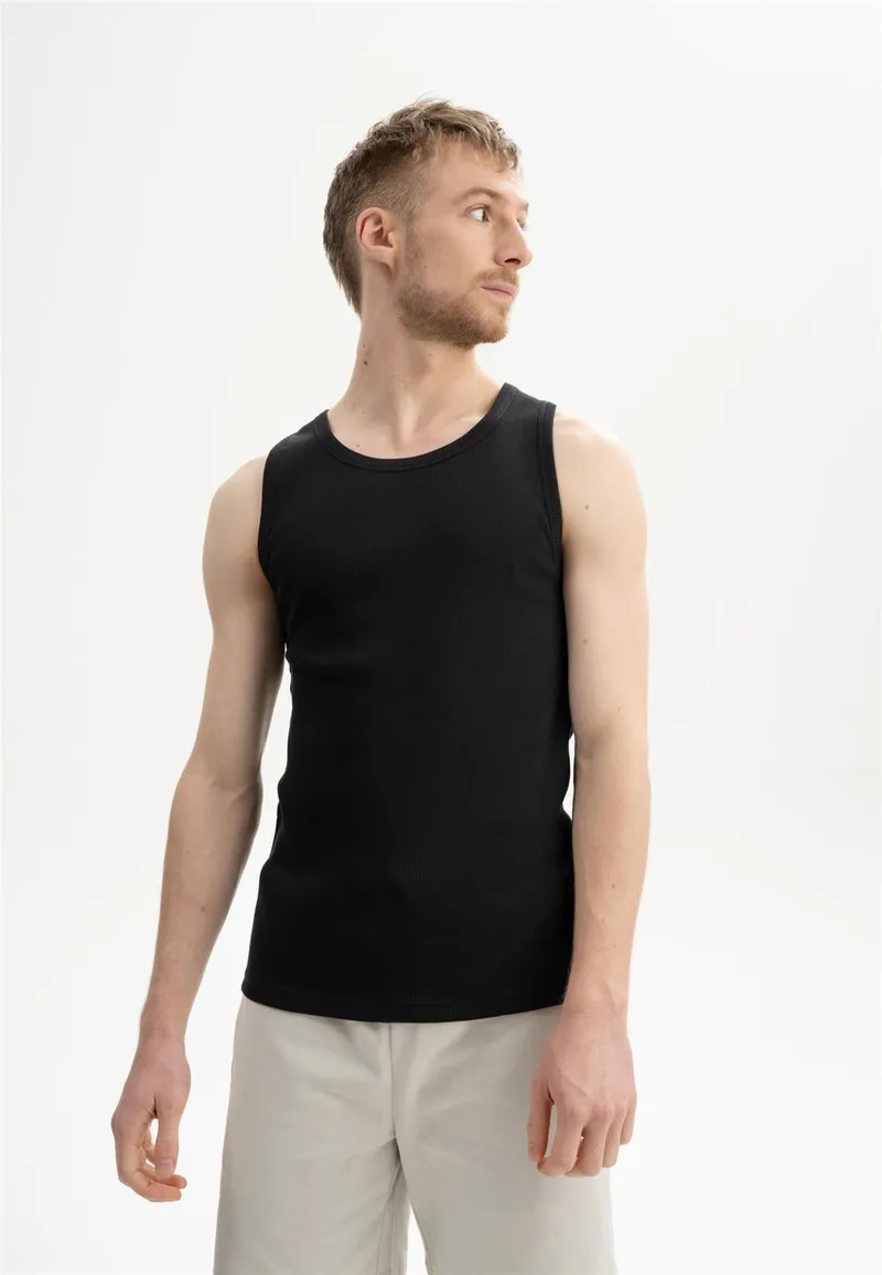 MELA Ripp-Tanktop Modell: Oshin GOTS, Schwarz, – Produktbild 1 von 5