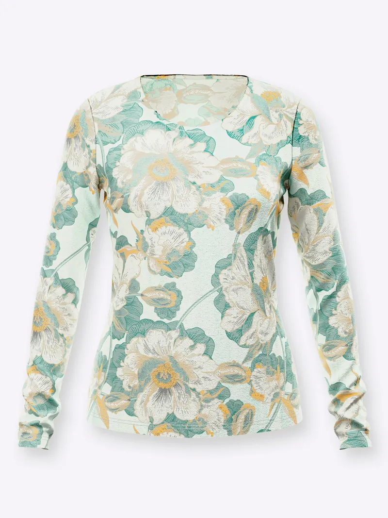 Witt Langarmshirt zartmint-salbei, Zartmint-salbei, – Produktbild 1 von 2