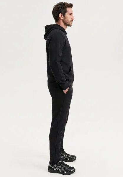ORGANICATION ORGANICATION POZZAN | Waffel Jogginghose aus Bio-Baumwolle & recyceltem Polyester, Black, – Produktbild 4 von 4