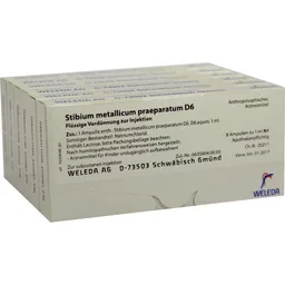 Weleda WELEDA STIBIUM METALLICUM PRAEPARATUM D 6 Ampullen 48X1 ml Ampullen – Produktbild 1 von 1