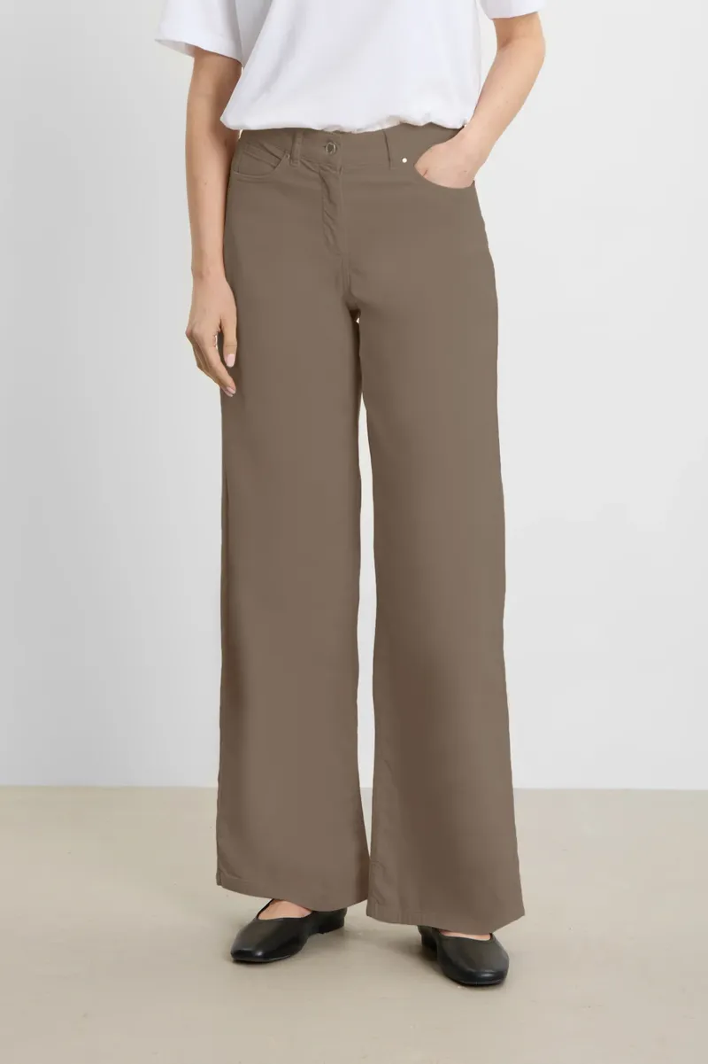 LAURIE LAURIE Damen vegan Hose Corduroy Carol Loose Sika Hellbraun, Hellbraun, – Produktbild 2 von 2
