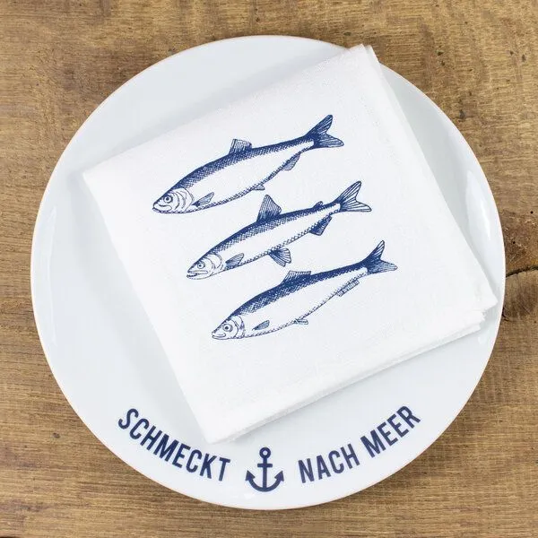 Bow & Hummingbird Bow & Hummingbird Porzellanteller Schmeckt nach Meer – Produktbild 3 von 4