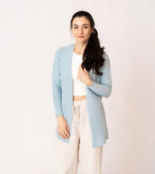 Gary Mash GARY MASH Cardigan Libby aus Feinstrick, Hellblau, – Produktbild 4 von 4