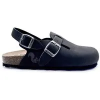 thies Vegane thies ® Eco Bio Backstrap Clogs aus rec. PET mit Kork-Tieffussbett, Obsidian grey, – Produktbild 1 von 1