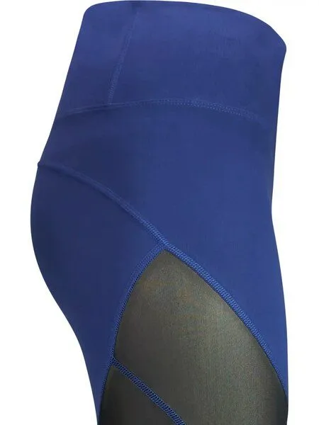 nice to meet me nice to meet me Energy Legging aus Biobaumwolle und Netzstoff, Black blue, – Produktbild 3 von 3