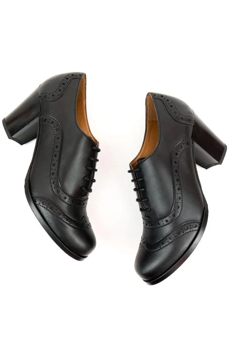 Will's Vegan Store Will's Vegan Store Damen vegan Brogues City Schwarz, Schwarz, – Produktbild 1 von 2