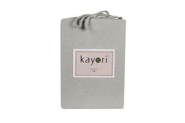 Kayori Kayori Kyoto Spannbettlaken für Splittopper Matratze Jersey, Taupe, – Produktbild 1 von 1