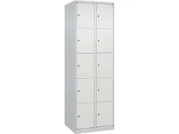C+P C+P Schließfachschrank Classic PLUS, 10 Fächer, 1850x600x500mm, Lichtgrau/Verkehrsweiß – Produktbild 1 von 1