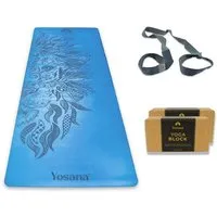 Yosana Yosana Yogamatten Starter Set 4-Teilig, Hellblau (löwe), – Produktbild 1 von 1